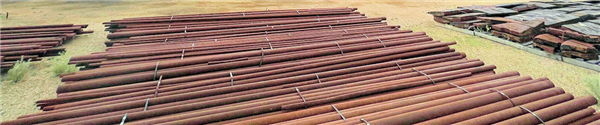 Used 3" W X 20' Long Steel Grinding Rods For 13'6" X 20' (4.1m X 6.1m) Rod Mill)